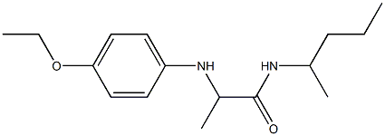 2-[(4-ethoxyphenyl)amino]-N-(pentan-2-yl)propanamide Structure