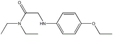 2-[(4-ethoxyphenyl)amino]-N,N-diethylacetamide Structure