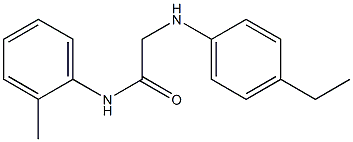 2-[(4-ethylphenyl)amino]-N-(2-methylphenyl)acetamide Struktur