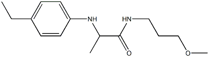 2-[(4-ethylphenyl)amino]-N-(3-methoxypropyl)propanamide Structure