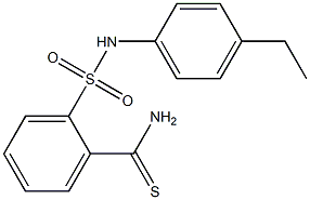 2-[(4-ethylphenyl)sulfamoyl]benzene-1-carbothioamide Struktur