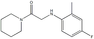 2-[(4-fluoro-2-methylphenyl)amino]-1-(piperidin-1-yl)ethan-1-one Struktur