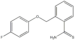 2-[(4-fluorophenoxy)methyl]benzenecarbothioamide,,结构式