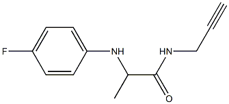 2-[(4-fluorophenyl)amino]-N-(prop-2-yn-1-yl)propanamide Structure