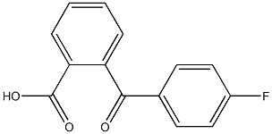 2-[(4-fluorophenyl)carbonyl]benzoic acid 化学構造式