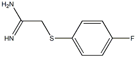 2-[(4-fluorophenyl)sulfanyl]ethanimidamide Struktur