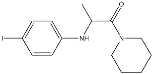 2-[(4-iodophenyl)amino]-1-(piperidin-1-yl)propan-1-one Structure