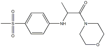  2-[(4-methanesulfonylphenyl)amino]-1-(morpholin-4-yl)propan-1-one