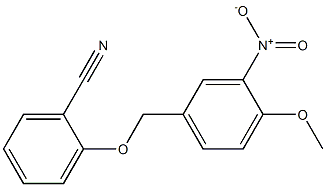 2-[(4-methoxy-3-nitrophenyl)methoxy]benzonitrile Structure