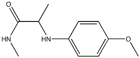 2-[(4-methoxyphenyl)amino]-N-methylpropanamide Structure