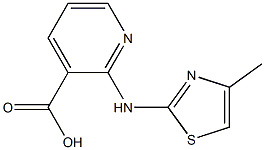 2-[(4-methyl-1,3-thiazol-2-yl)amino]pyridine-3-carboxylic acid,,结构式