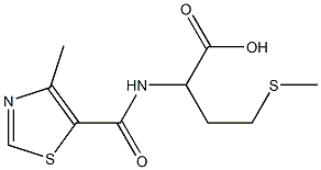 2-[(4-methyl-1,3-thiazol-5-yl)formamido]-4-(methylsulfanyl)butanoic acid,,结构式