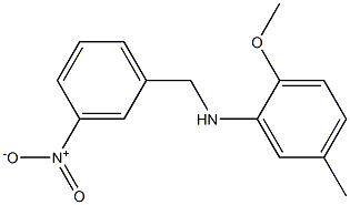 2-methoxy-5-methyl-N-[(3-nitrophenyl)methyl]aniline