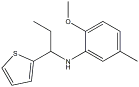 2-methoxy-5-methyl-N-[1-(thiophen-2-yl)propyl]aniline|