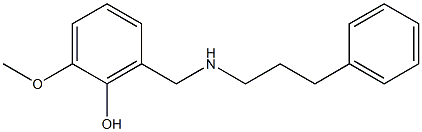 2-methoxy-6-{[(3-phenylpropyl)amino]methyl}phenol Structure