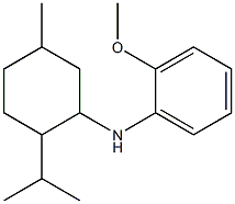 2-methoxy-N-[5-methyl-2-(propan-2-yl)cyclohexyl]aniline,,结构式