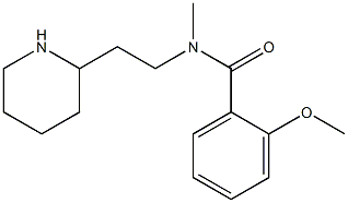 2-methoxy-N-methyl-N-[2-(piperidin-2-yl)ethyl]benzamide,,结构式