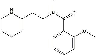 2-methoxy-N-methyl-N-[2-(piperidin-2-yl)ethyl]benzamide 结构式