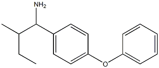 2-methyl-1-(4-phenoxyphenyl)butan-1-amine 化学構造式