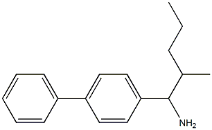 2-methyl-1-(4-phenylphenyl)pentan-1-amine,,结构式