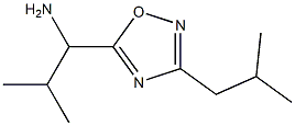 2-methyl-1-[3-(2-methylpropyl)-1,2,4-oxadiazol-5-yl]propan-1-amine|