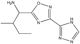  2-methyl-1-[3-(4H-1,2,4-triazol-3-yl)-1,2,4-oxadiazol-5-yl]butan-1-amine