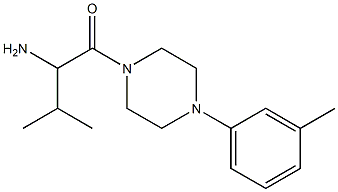 2-methyl-1-{[4-(3-methylphenyl)piperazin-1-yl]carbonyl}propylamine 化学構造式