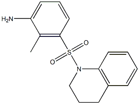 2-methyl-3-(1,2,3,4-tetrahydroquinoline-1-sulfonyl)aniline Struktur