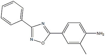 2-methyl-4-(3-phenyl-1,2,4-oxadiazol-5-yl)aniline,,结构式