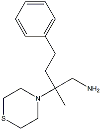 2-methyl-4-phenyl-2-(thiomorpholin-4-yl)butan-1-amine Structure