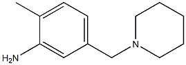2-methyl-5-(piperidin-1-ylmethyl)aniline 化学構造式