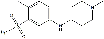  2-methyl-5-[(1-methylpiperidin-4-yl)amino]benzene-1-sulfonamide