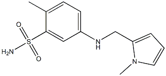 2-methyl-5-{[(1-methyl-1H-pyrrol-2-yl)methyl]amino}benzene-1-sulfonamide Struktur