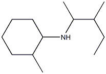 2-methyl-N-(3-methylpentan-2-yl)cyclohexan-1-amine 结构式