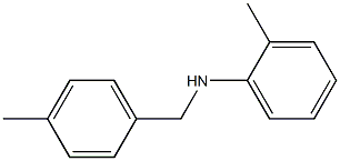 2-methyl-N-[(4-methylphenyl)methyl]aniline,,结构式