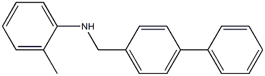 2-methyl-N-[(4-phenylphenyl)methyl]aniline
