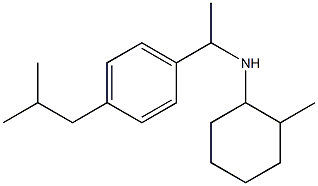 2-methyl-N-{1-[4-(2-methylpropyl)phenyl]ethyl}cyclohexan-1-amine|