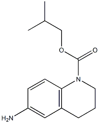 2-methylpropyl 6-amino-1,2,3,4-tetrahydroquinoline-1-carboxylate Struktur