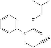 2-methylpropyl N-(2-cyanoethyl)-N-phenylcarbamate Structure