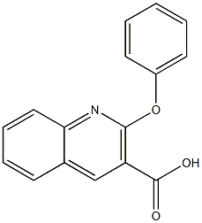 2-phenoxyquinoline-3-carboxylic acid Struktur