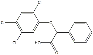 2-phenyl-2-(2,4,5-trichlorophenoxy)acetic acid Struktur
