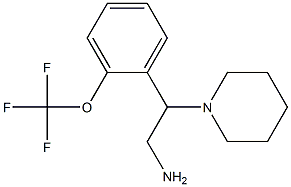 2-piperidin-1-yl-2-[2-(trifluoromethoxy)phenyl]ethanamine 化学構造式