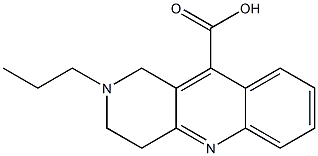 2-propyl-1,2,3,4-tetrahydrobenzo[b]-1,6-naphthyridine-10-carboxylic acid 结构式