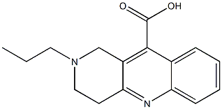 2-propyl-1,2,3,4-tetrahydrobenzo[b]-1,6-naphthyridine-10-carboxylic acid 化学構造式