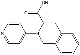 2-pyridin-4-yl-1,2,3,4-tetrahydroisoquinoline-3-carboxylic acid 结构式