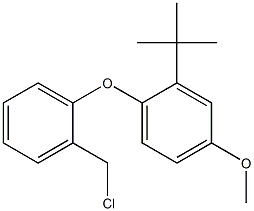2-tert-butyl-1-[2-(chloromethyl)phenoxy]-4-methoxybenzene Struktur