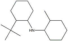 2-tert-butyl-N-(2-methylcyclohexyl)cyclohexan-1-amine,,结构式