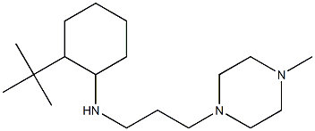 2-tert-butyl-N-[3-(4-methylpiperazin-1-yl)propyl]cyclohexan-1-amine,,结构式