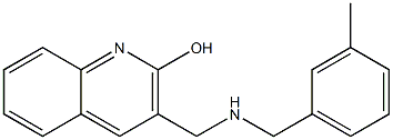 3-({[(3-methylphenyl)methyl]amino}methyl)quinolin-2-ol Structure