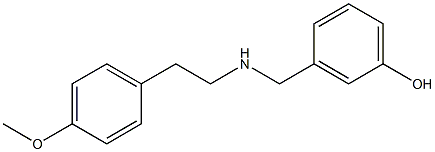 3-({[2-(4-methoxyphenyl)ethyl]amino}methyl)phenol Struktur